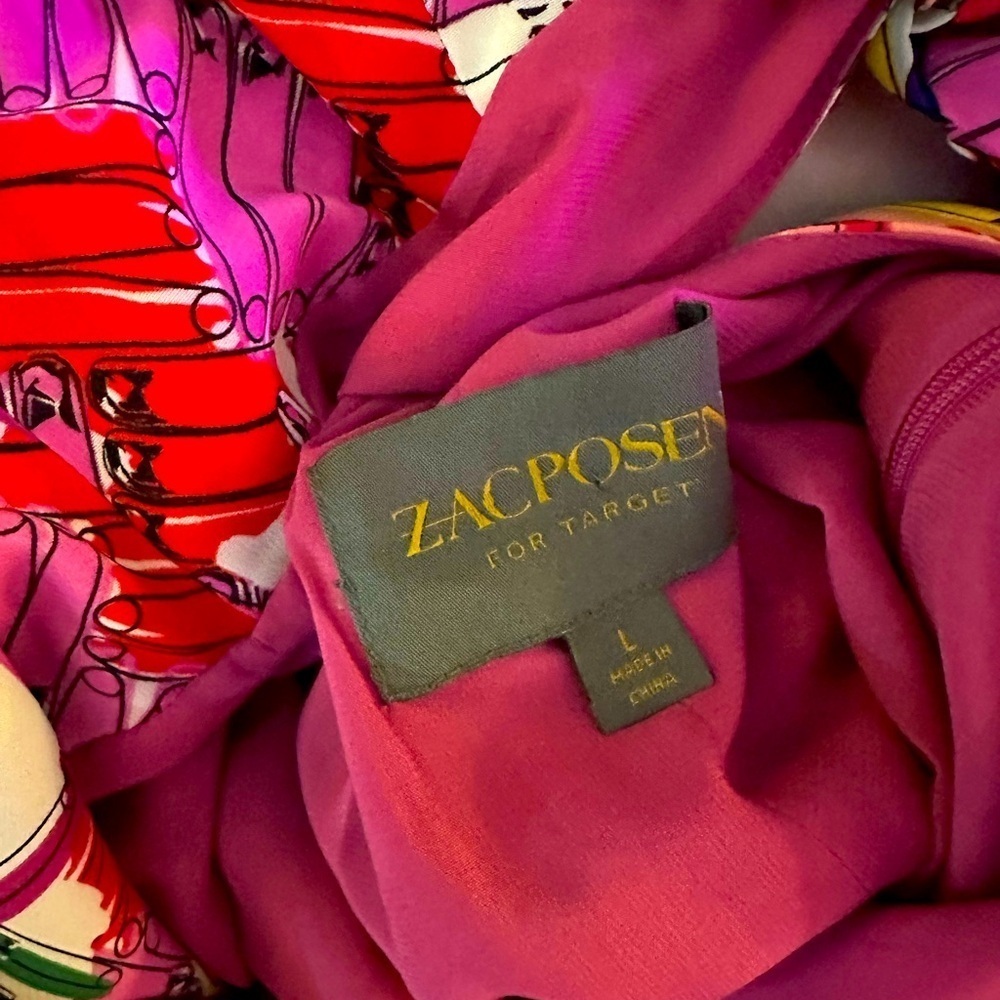 ZAC POSEN for Target long, floral dress sz L - NWT - Picture 12 of 13